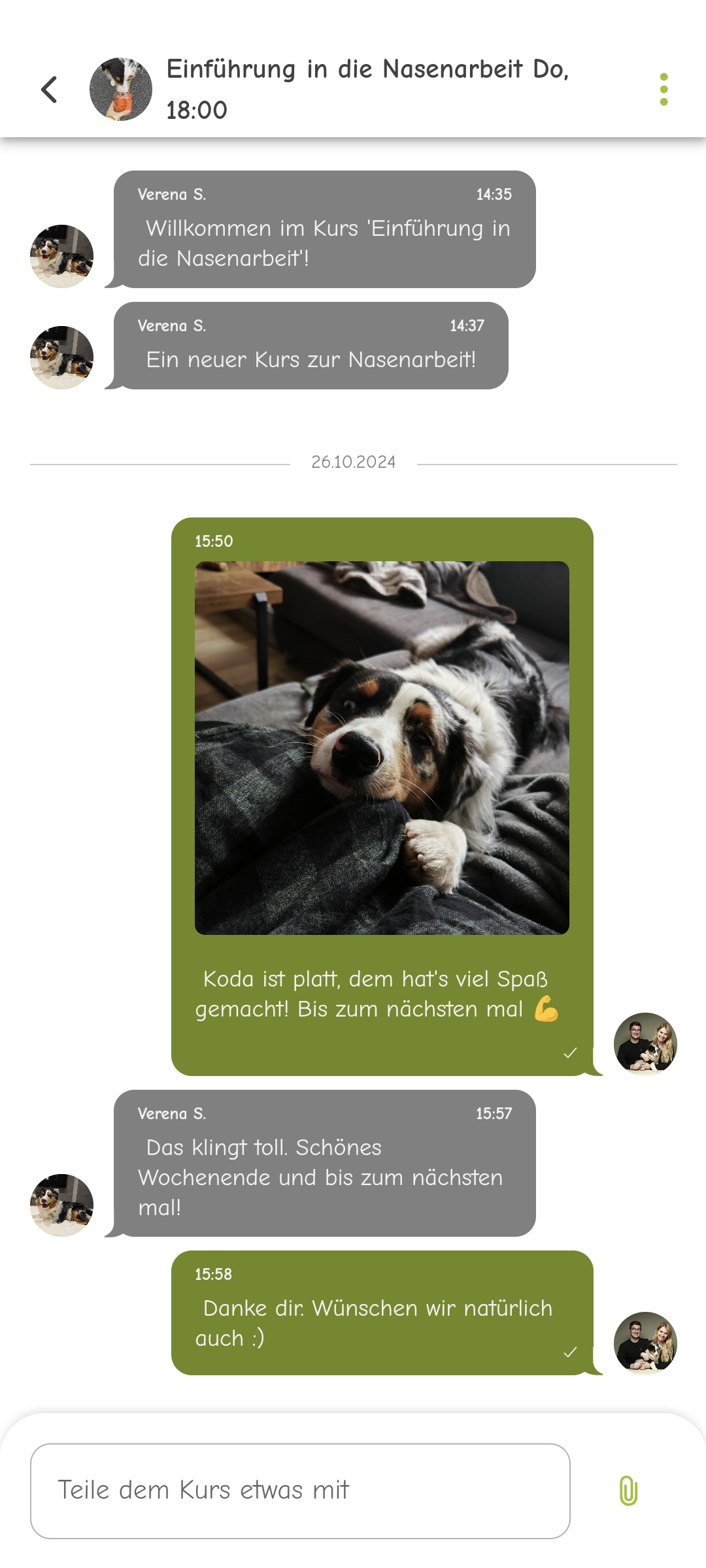 Top Dogs App - Chat